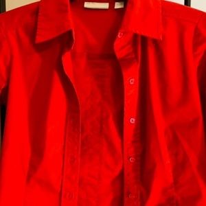 Red New York & Co Button Down